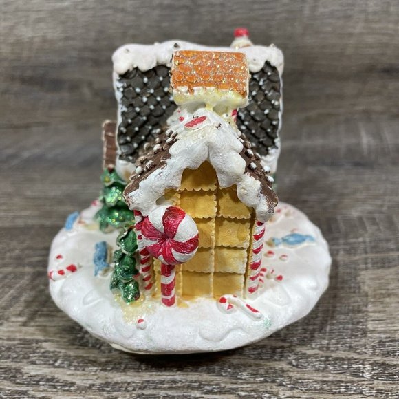 Candle Lite Gingerbread House Christmas Jar Candle Lid Topper Candy Winter - Picture 3 of 7